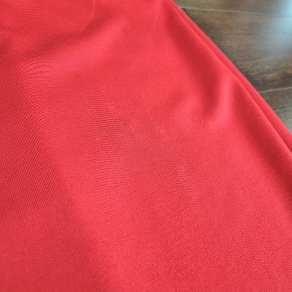 Mango Red Strapless Peplum Knee Length Cocktail Pencil Dress Women's Size XS - Picture 6 of 10